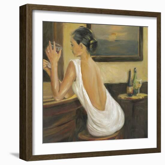 Woman in White 2-Sandra Smith-Framed Art Print