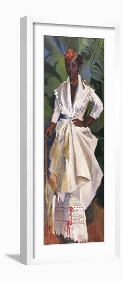 Woman In White II-Boscoe Holder-Framed Giclee Print