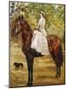 Woman in White Riding a horse-Max Slevogt-Mounted Giclee Print