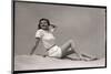 Woman in White Shirt and Shorts-Bettmann-Mounted Photographic Print