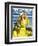 "Woman in Yellow," Saturday Evening Post Cover, June 15, 1935-Andrew Loomis-Framed Giclee Print