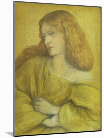 Woman in Yellow-Dante Gabriel Rossetti-Mounted Giclee Print