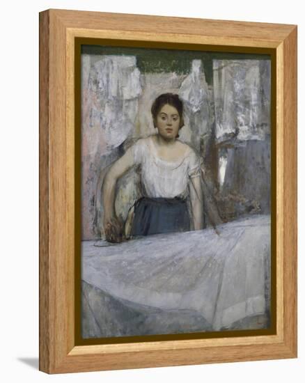 Woman Ironing, about 1869-Edgar Degas-Framed Premier Image Canvas
