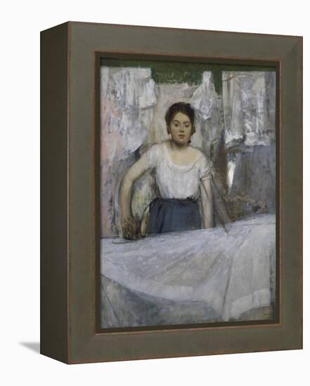 Woman Ironing, about 1869-Edgar Degas-Framed Premier Image Canvas