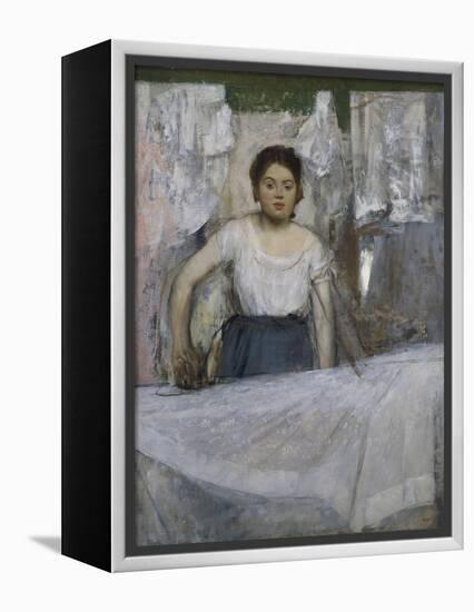 Woman Ironing, about 1869-Edgar Degas-Framed Premier Image Canvas