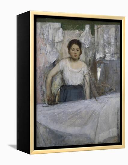 Woman Ironing, about 1869-Edgar Degas-Framed Premier Image Canvas