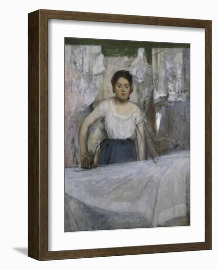 Woman Ironing, about 1869-Edgar Degas-Framed Giclee Print