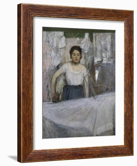 Woman Ironing, about 1869-Edgar Degas-Framed Giclee Print