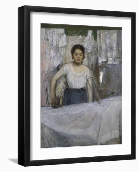 Woman Ironing, about 1869-Edgar Degas-Framed Giclee Print