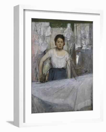 Woman Ironing, about 1869-Edgar Degas-Framed Giclee Print