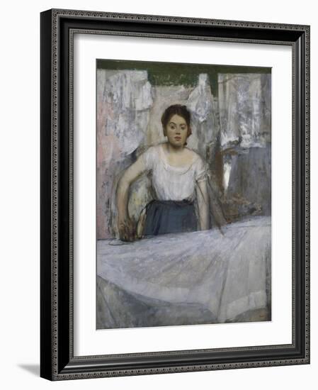 Woman Ironing, about 1869-Edgar Degas-Framed Giclee Print