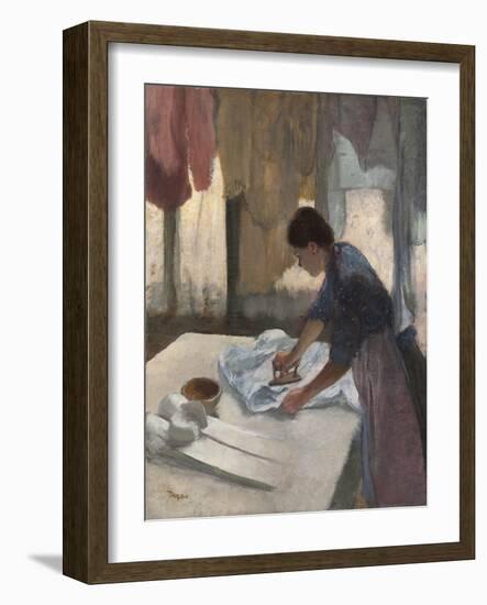 Woman Ironing, C.1876-87-Edgar Degas-Framed Giclee Print
