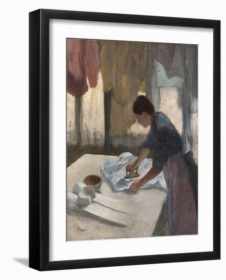 Woman Ironing, C.1876-87-Edgar Degas-Framed Giclee Print