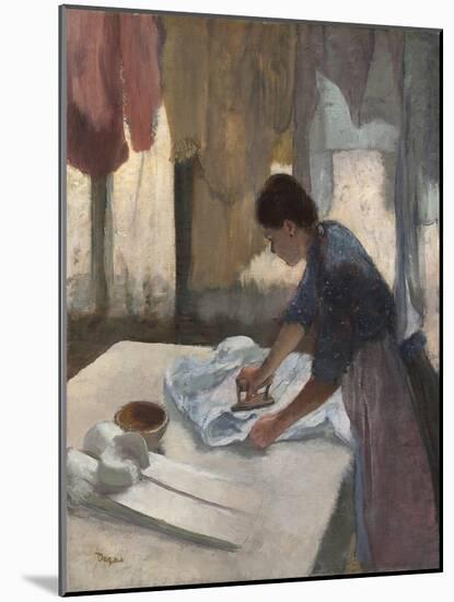 Woman Ironing, C.1876-87-Edgar Degas-Mounted Giclee Print