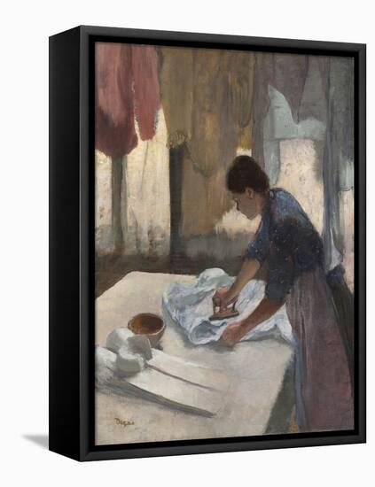 Woman Ironing, C.1876-87-Edgar Degas-Framed Premier Image Canvas