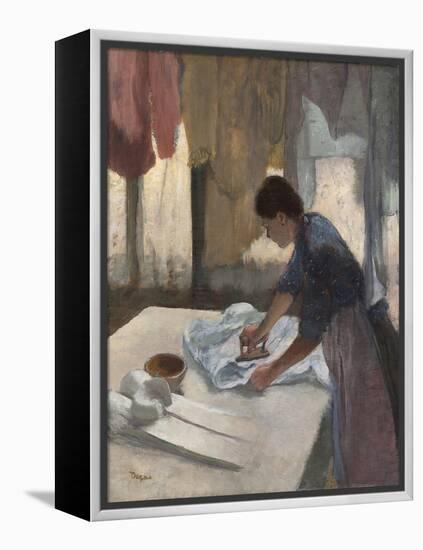 Woman Ironing, C.1876-87-Edgar Degas-Framed Premier Image Canvas