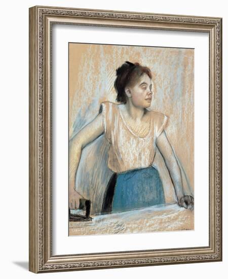 Woman Ironing-Edgar Degas-Framed Giclee Print