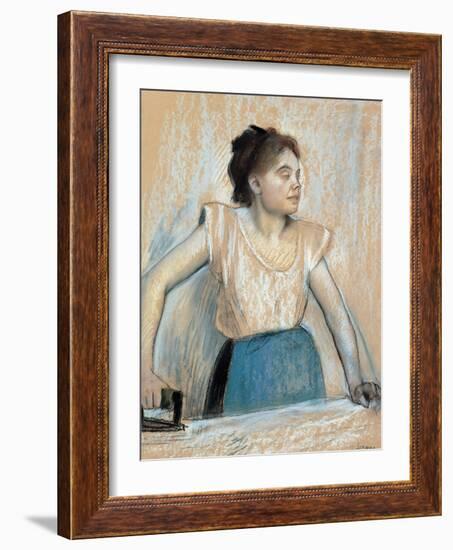 Woman Ironing-Edgar Degas-Framed Giclee Print