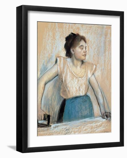 Woman Ironing-Edgar Degas-Framed Giclee Print