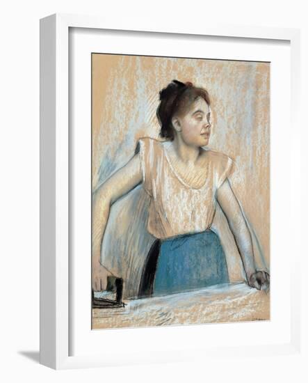 Woman Ironing-Edgar Degas-Framed Giclee Print