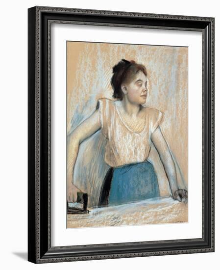 Woman Ironing-Edgar Degas-Framed Giclee Print