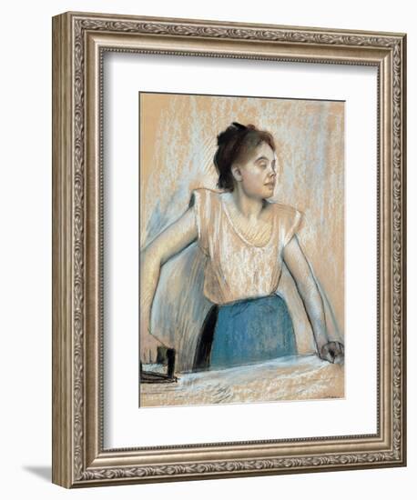 Woman Ironing-Edgar Degas-Framed Giclee Print