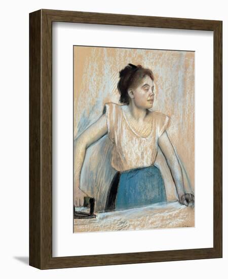 Woman Ironing-Edgar Degas-Framed Giclee Print