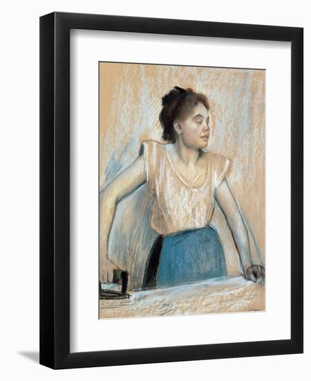 Woman Ironing-Edgar Degas-Framed Giclee Print