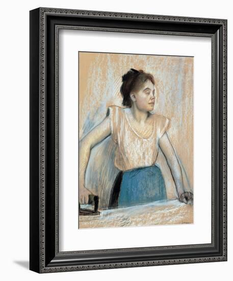 Woman Ironing-Edgar Degas-Framed Giclee Print