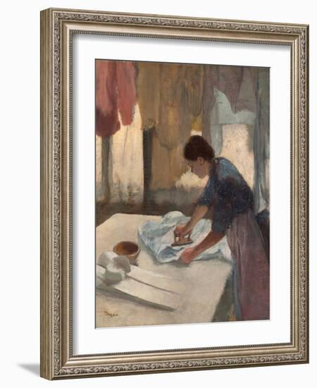 Woman Ironing-Edgar Degas-Framed Giclee Print