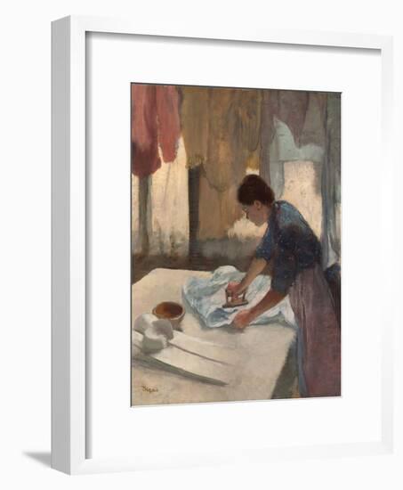 Woman Ironing-Edgar Degas-Framed Giclee Print