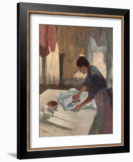 Woman Ironing-Edgar Degas-Framed Giclee Print