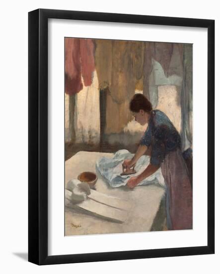 Woman Ironing-Edgar Degas-Framed Giclee Print