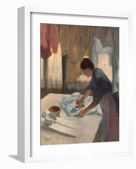 Woman Ironing-Edgar Degas-Framed Giclee Print