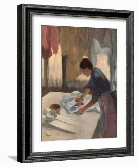 Woman Ironing-Edgar Degas-Framed Giclee Print