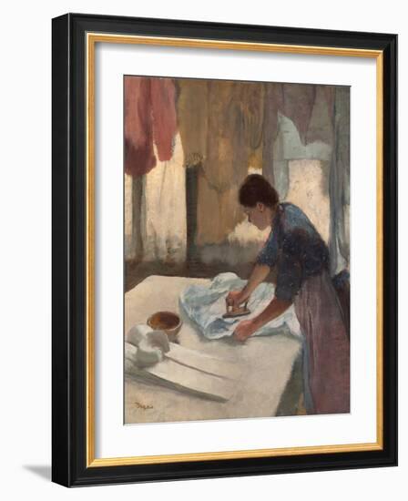 Woman Ironing-Edgar Degas-Framed Giclee Print