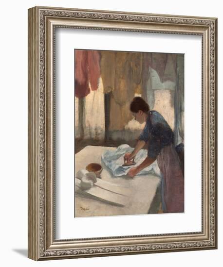 Woman Ironing-Edgar Degas-Framed Giclee Print