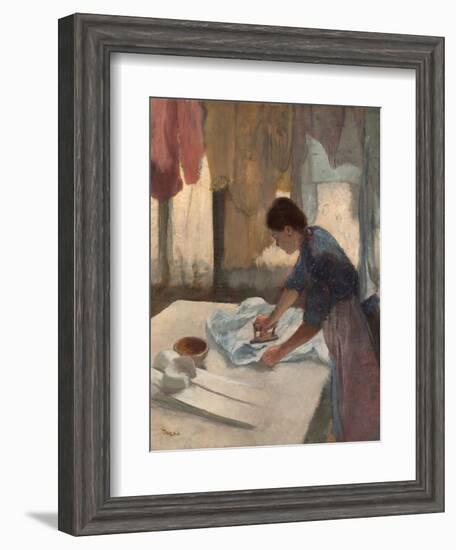 Woman Ironing-Edgar Degas-Framed Giclee Print