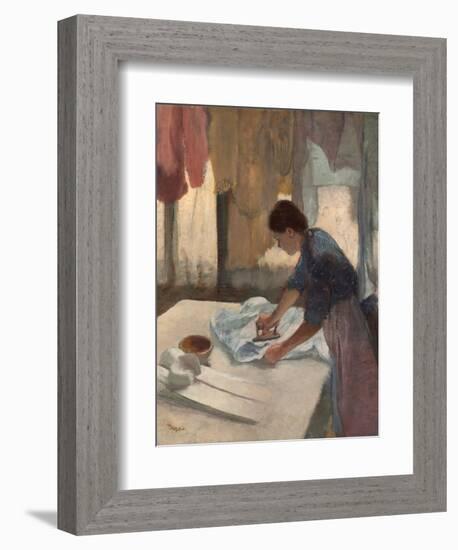 Woman Ironing-Edgar Degas-Framed Giclee Print