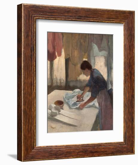 Woman Ironing-Edgar Degas-Framed Giclee Print