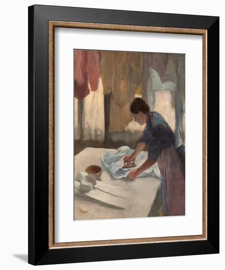 Woman Ironing-Edgar Degas-Framed Giclee Print