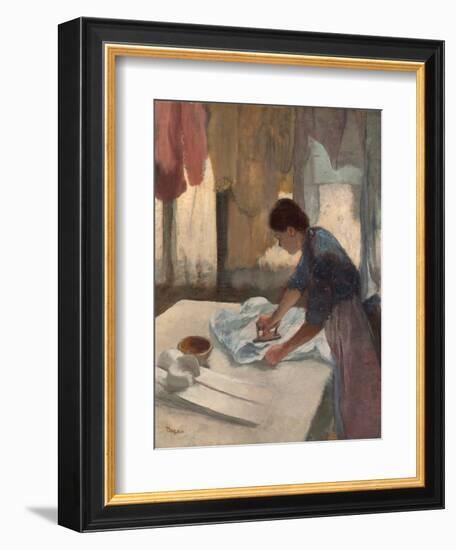 Woman Ironing-Edgar Degas-Framed Giclee Print