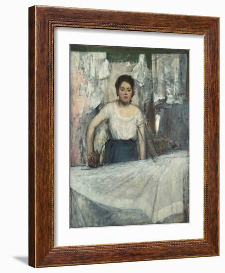 Woman Ironing-Edgar Degas-Framed Giclee Print