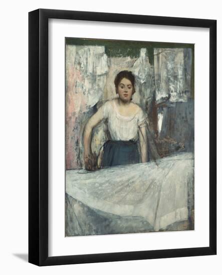 Woman Ironing-Edgar Degas-Framed Giclee Print