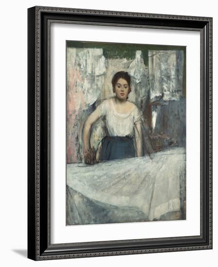 Woman Ironing-Edgar Degas-Framed Giclee Print