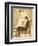 Woman Knitting 1929-null-Framed Photographic Print