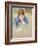 Woman Leaning over Baby-Mary Cassatt-Framed Giclee Print