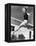 Woman Leaping over a Tennis Net-null-Framed Stretched Canvas