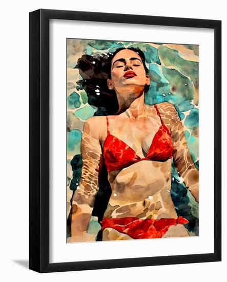 Woman Life  Warm Bath-Justyna Jaszke-Framed Photographic Print