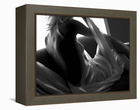 Woman Lounging-Antonino Barbagallo-Framed Premier Image Canvas